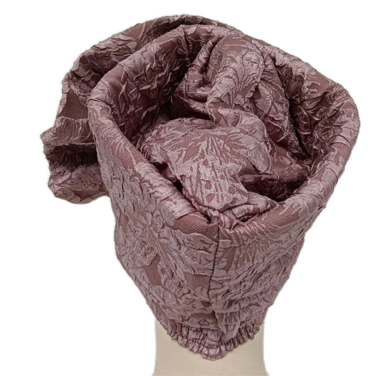 Big Flowers Pleated Top Hats Headtie