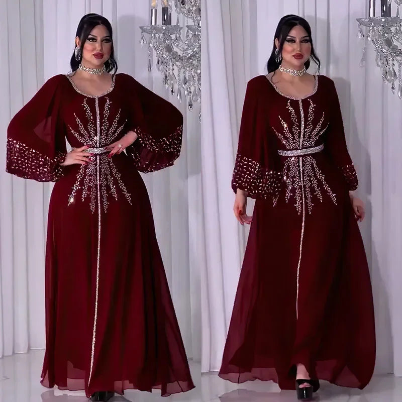 Abaya Women Party Dresses Ramadan Morocco Kaftan Dubai