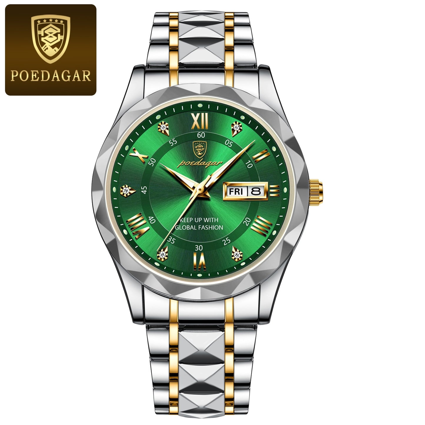 BeniSap Top Brand Luxury Man Wristwatch Waterproof Luminous Date Week Men Watches Stainless Steel