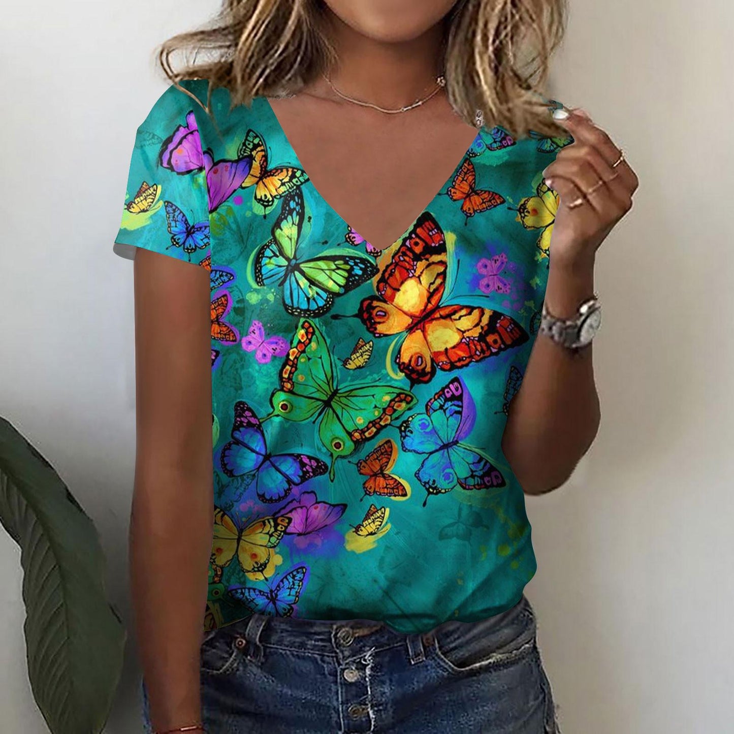 T-shirt O Neck Leopard Print Short Sleeve Clothing Streetwear Hip-Hop Top Vintage Sexy Pullover T Shirt Girls