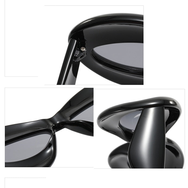 Vintage Sunglasses Women Oversized Glasses Men Fashion Punk
