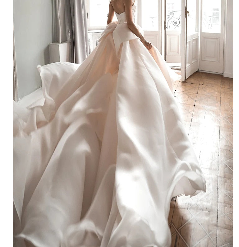 Detachable Train Organza Overskirt Bow Ruffle Removable Bridal Skirt Wedding Accessories Detachable train