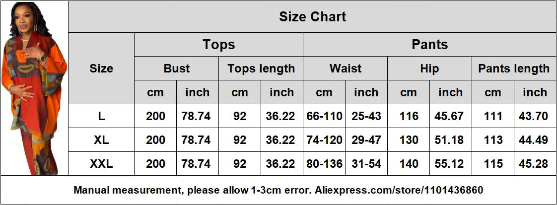 Two Piece Set Clothes for Women African Print Dresses Vacation Outfits 2024 Tops Pant Sets Dashiki Ankara Turkey Dames Plus Size