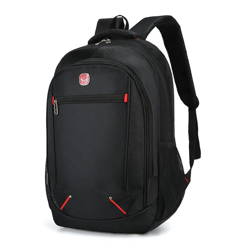 Large-capacity Student School Bag Casual Solid Color Backpack Material Oxford Men New Backpack Multi-functional Simple Bag