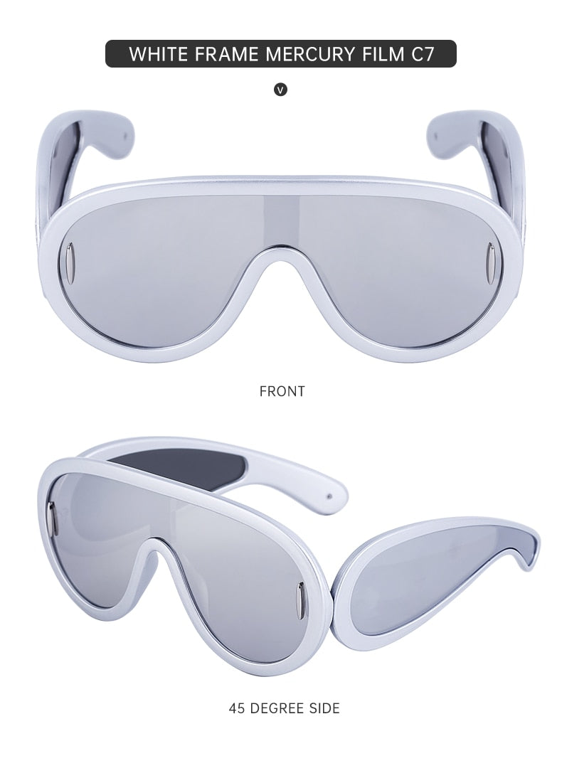 Candy Classy Design Punk Oversize Unisex Sunglasses