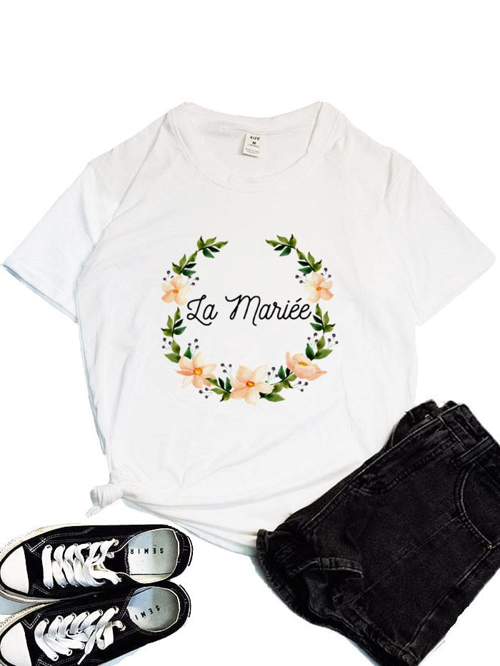 Flower Team Bride To Be  Tops Tees