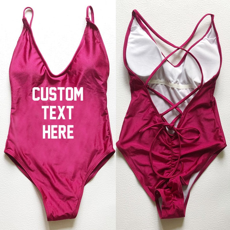 CUSTOM New One Piece Swimsuit Bikini Plus Size