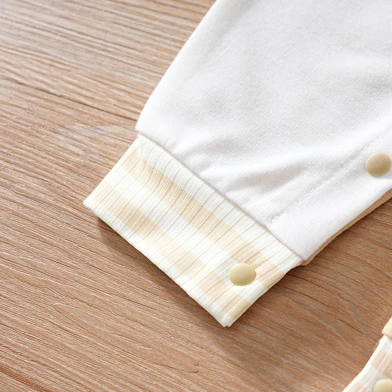 Baby Cartoon Jumpsuit Spring And Autumn Long Sleeved Clothes Baseball Clothes Trendy And Handsome Baby Clothes