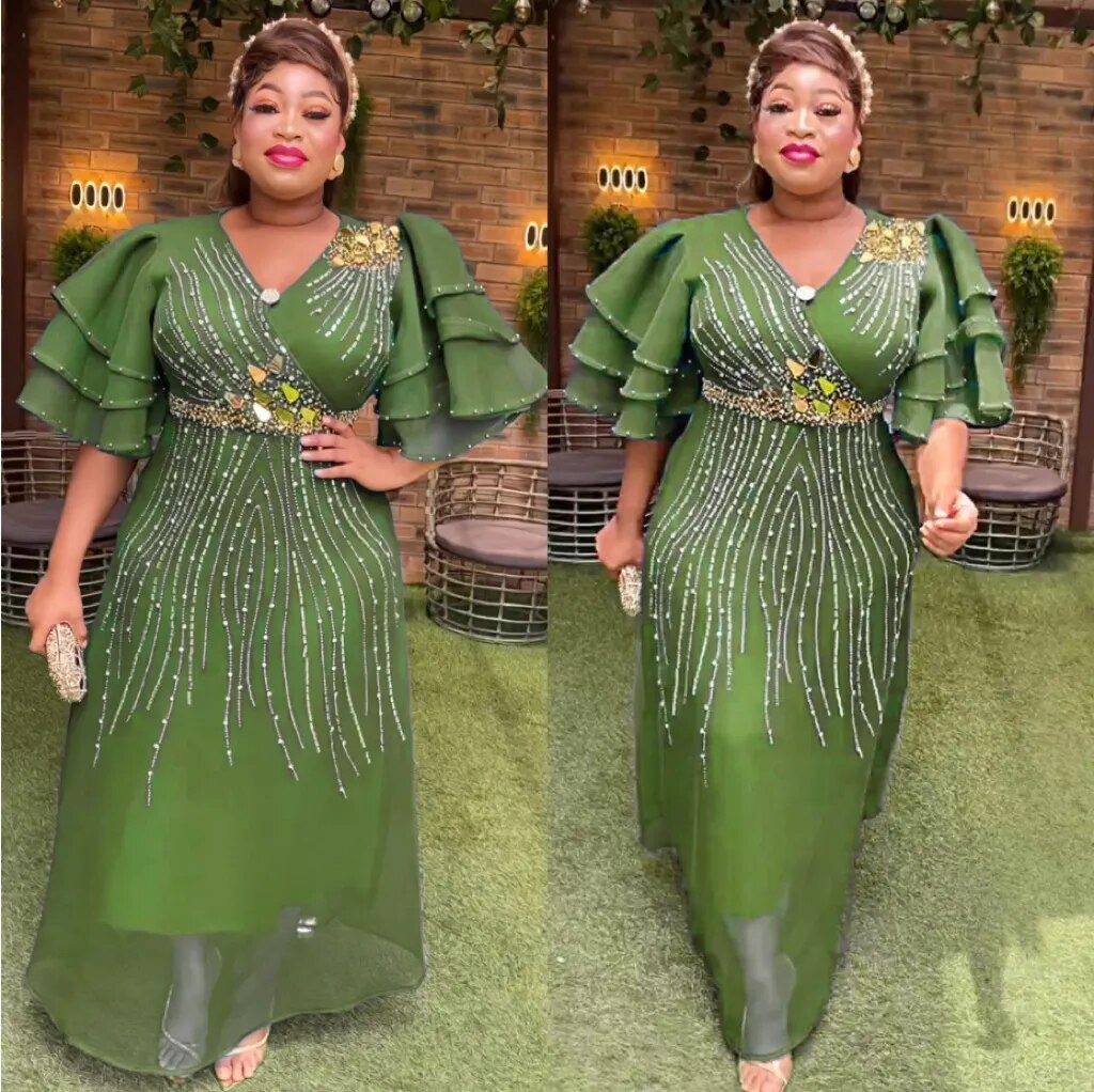 Elegant African Dresses for Women Summer Evening Party Long Dress Turk Elegant African Dresses for Women Summer Evening Party Long Dress Turk