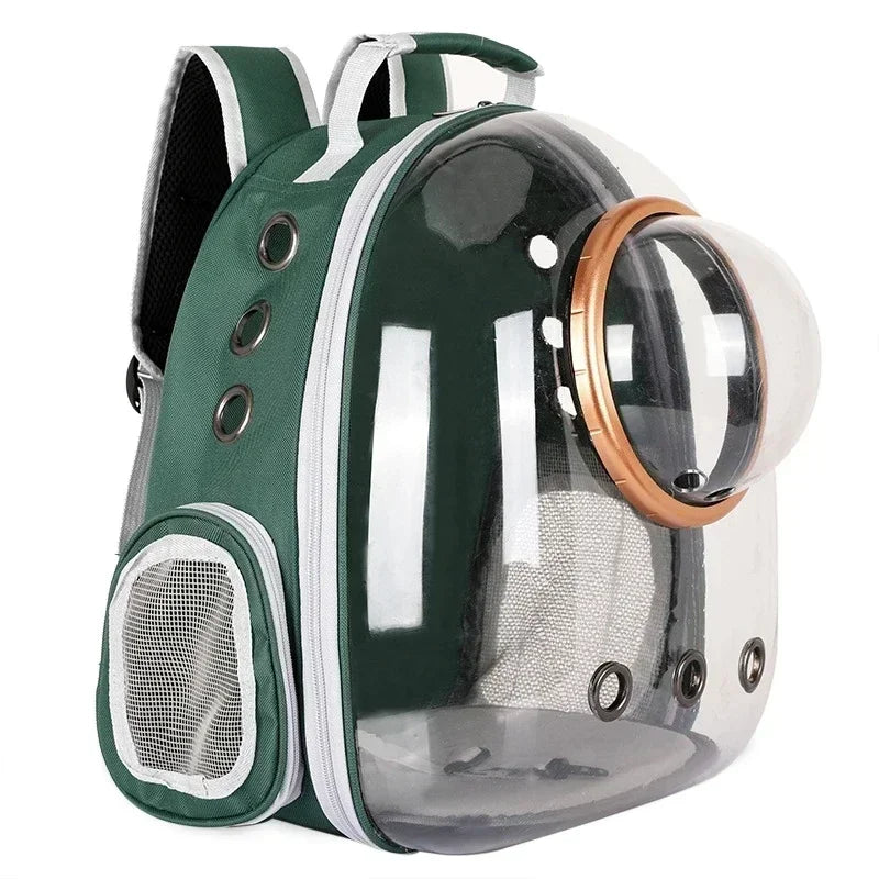 Transparent Capsule Pet Cat Backpack Out Travel Portable Cat Accessories Breathable Cat Bag for Cats and Small Pet Dogs