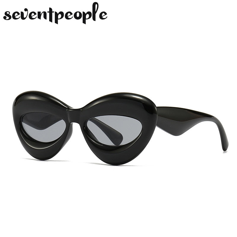 Cat Eye Sunglasses Women Sexy Lip-Shaped Sun Glasses