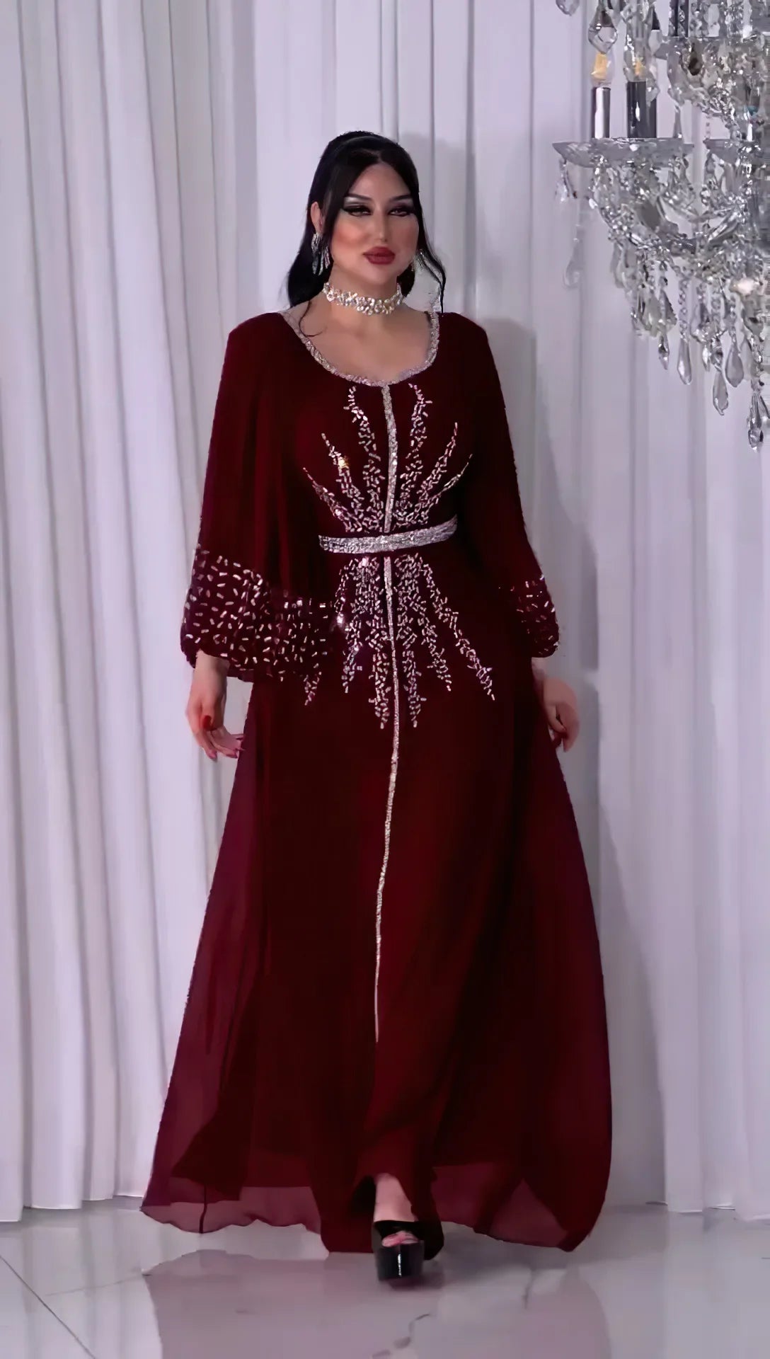Abaya Women Party Dresses Ramadan Morocco Kaftan Dubai