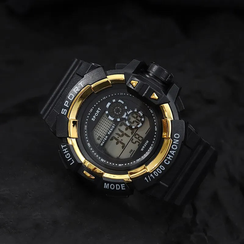Men Luxury Electronic Watches Luminous Fashion Sport Titanium Steel Bracelet Watches