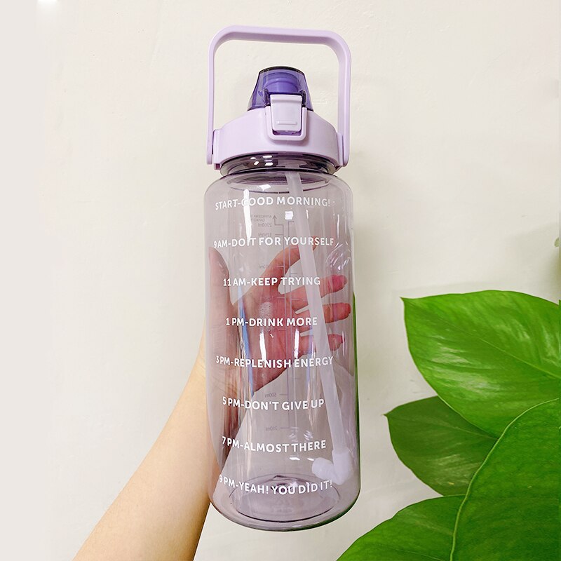 Water Bottle With Bounce Cover Time Scale
