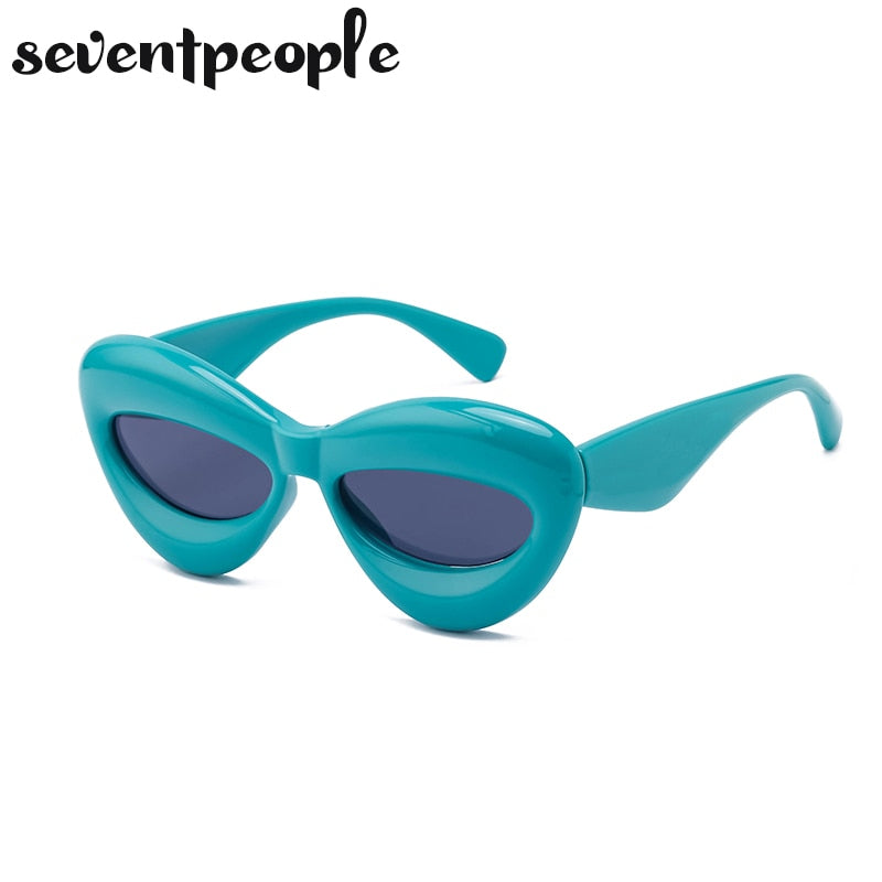 Cat Eye Sunglasses Women Sexy Lip-Shaped Sun Glasses