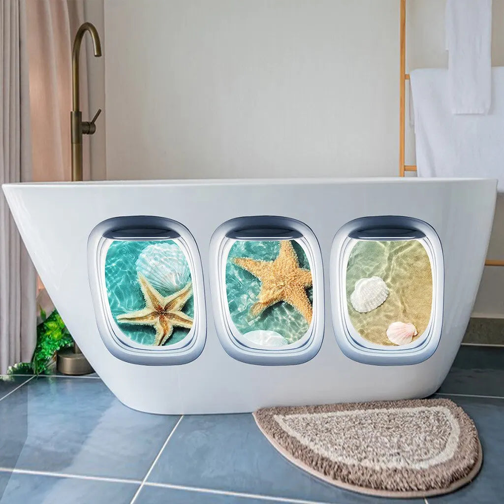 Cartoon Wall Decals Star Sky Bathtub Pvc Sticker Decoration