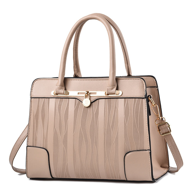 Leather Handbags Women High Quality Casual Female Bag Tote Famous Brand Shoulder Bag