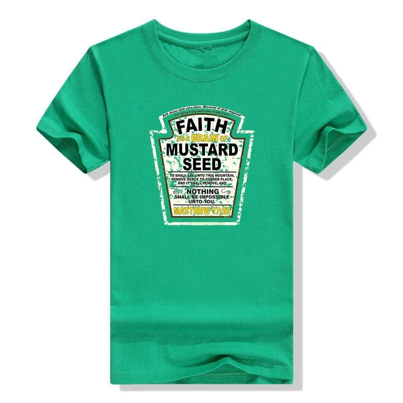 Faith As A Grain of Mustard Seed Christian T-Shirt