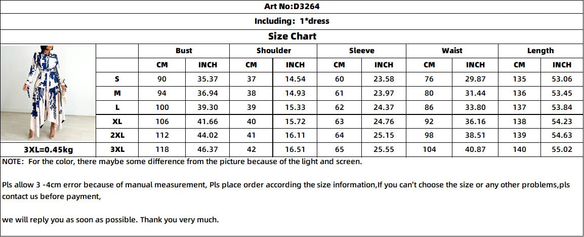 Spring Casual Printed Irregular Maxi Dress Women Printing Button Party Evening Holidays Long Dress with Belt Women