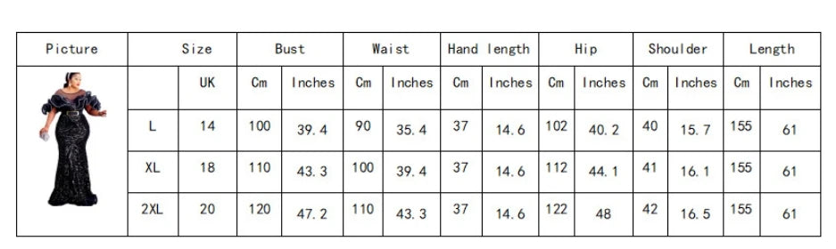 2023 Spring Summer Elegant African Women Short Sleeve Sequined Wedding Party Long Dress African Dresses for Women Maxi Dress