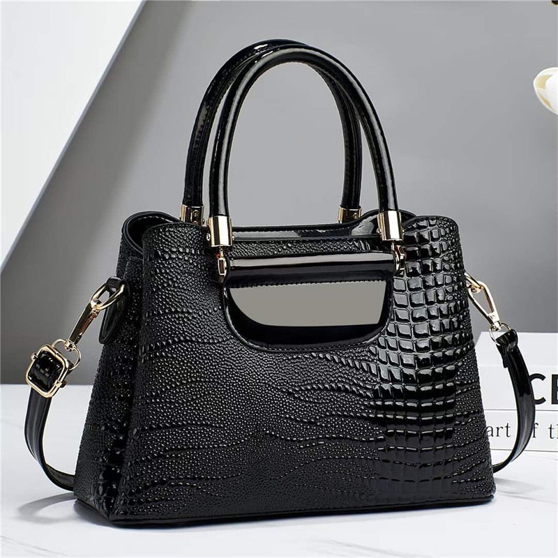 Fashion Shoulder Bag For Women PU Leather Handbag Adjustable Shoulder Strap Large Capacity Tote Messenger Bag