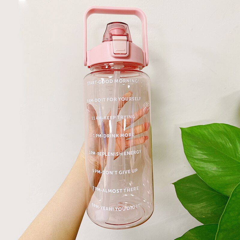 Water Bottle With Bounce Cover Time Scale