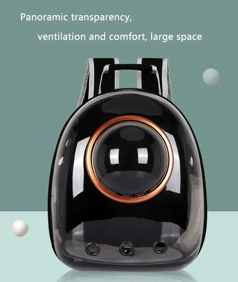 Transparent Capsule Pet Cat Backpack Out Travel Portable Cat Accessories Breathable Cat Bag for Cats and Small Pet Dogs