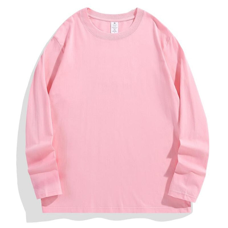 Custom Long Sleeve Shirt Cotton Make Your Design Logo Text High Quality Tops Men Women Print