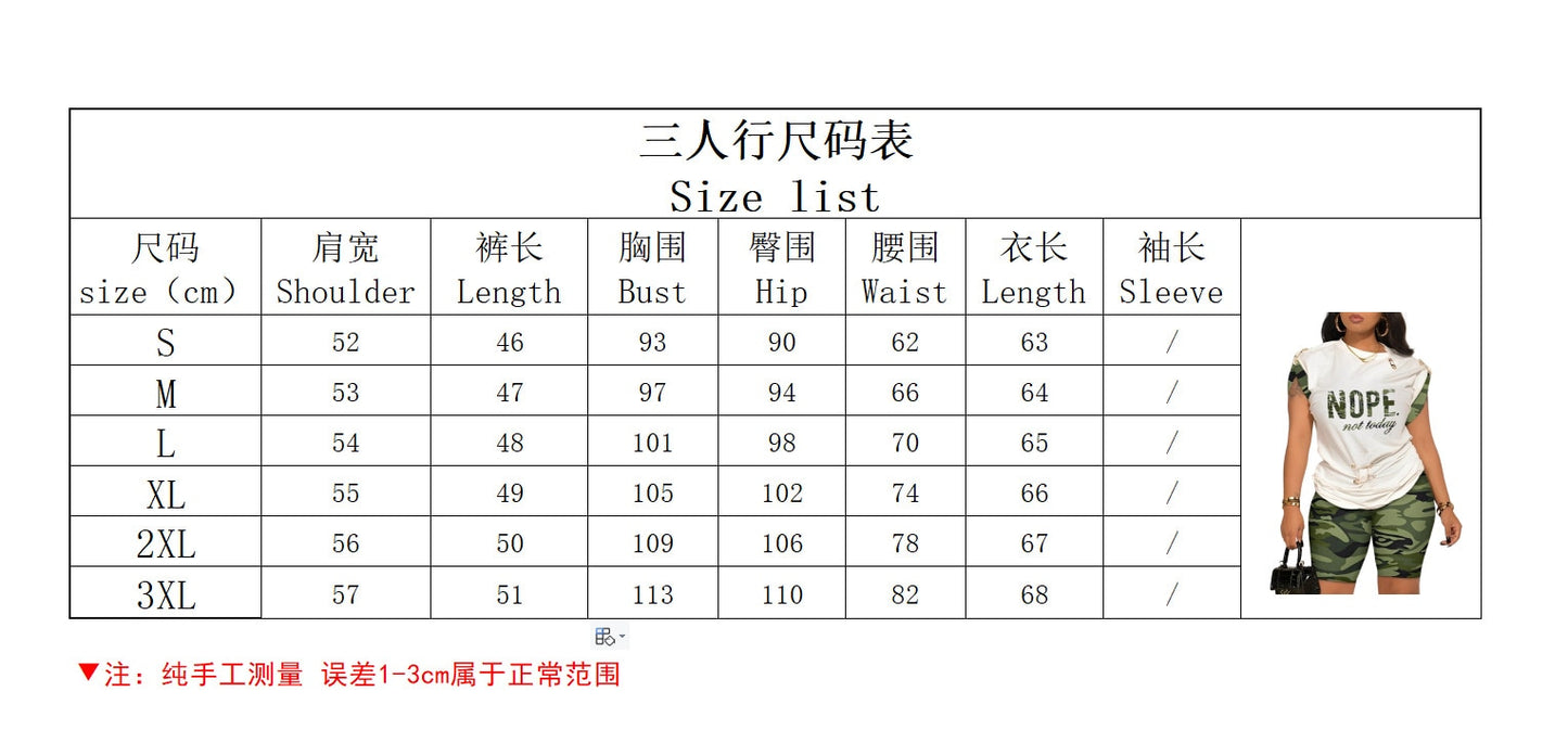 Summer Women New Set Fashion Round Neck Printed Pin Top Shorts Casual Sports Elegant Women Set Two Piece-Top Super Deals-Free Item Online