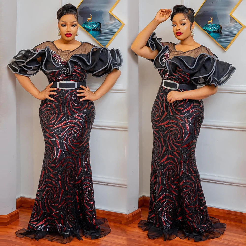 Evening Dresses Women Sequin Bodycon Mermaid Dress