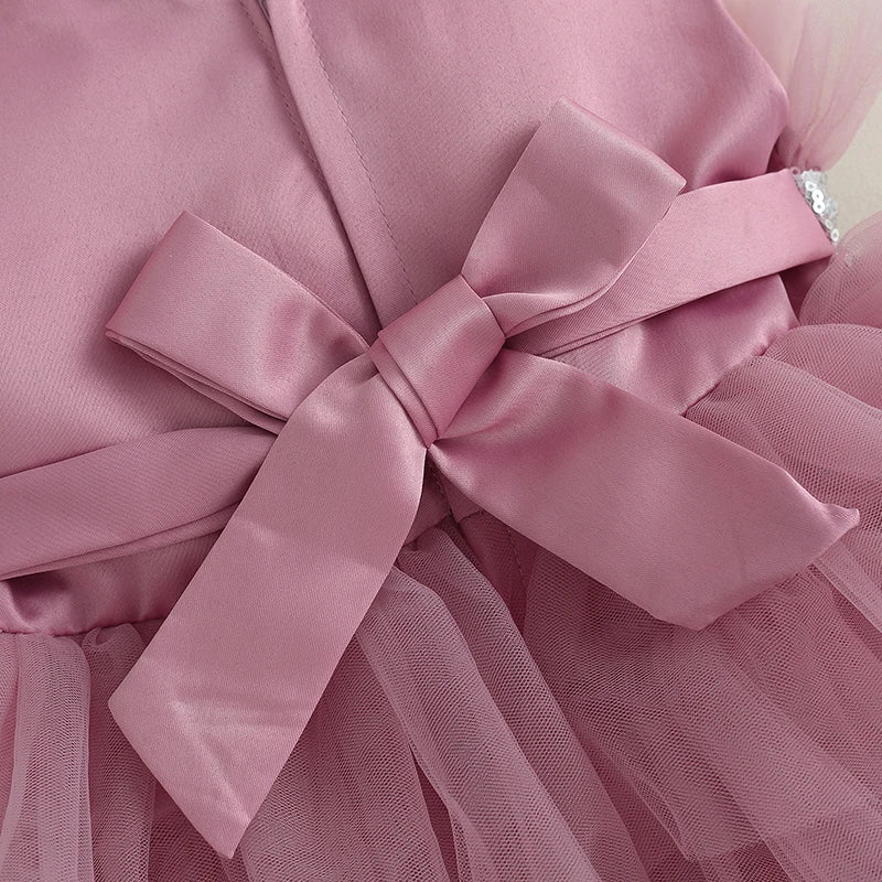 Girls Formal Party Dress Ball Gown Tutu Princess Dresses Birthday Wedding Dress
