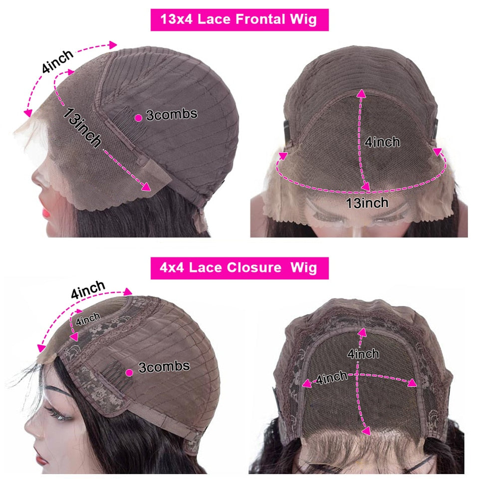 13x4 Straight HD Lace Front Human Hair Wigs