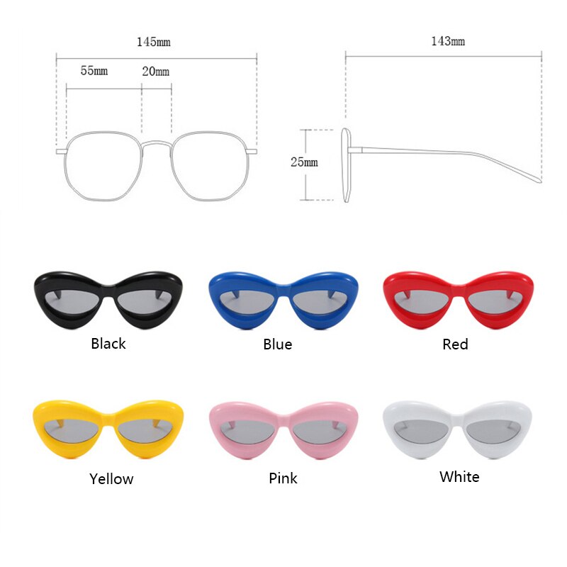 Vintage Sunglasses Women Oversized Glasses Men Fashion Punk
