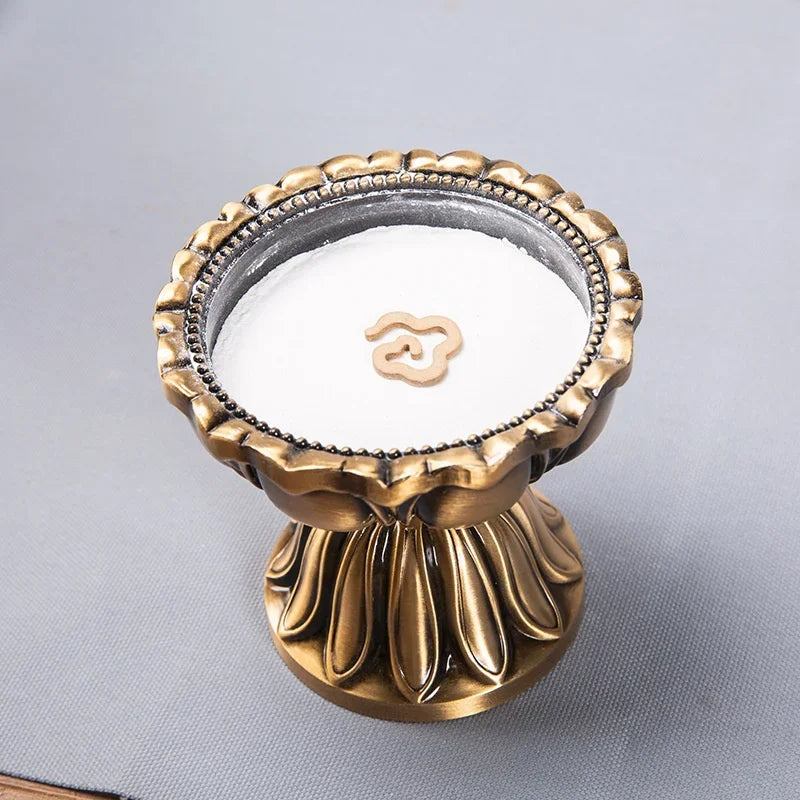 Lotus Copper Incense Burner Pure Copper Antique Old Treasure Lamp Sandalwood Burner