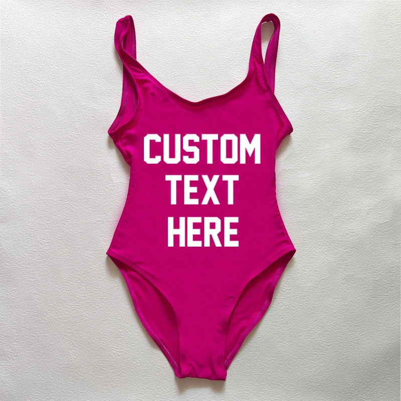 CUSTOM New One Piece Swimsuit Bikini Plus Size