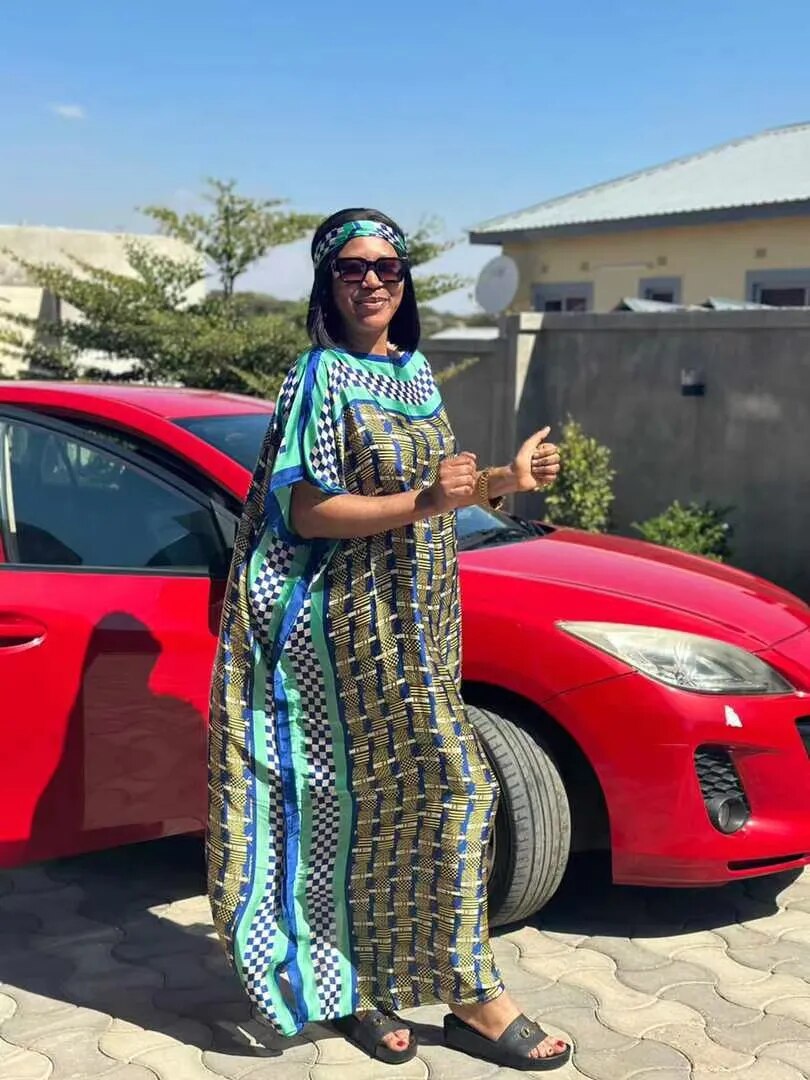 Fashion dresses Bazin Print Dashiki Women Long Dress One Size