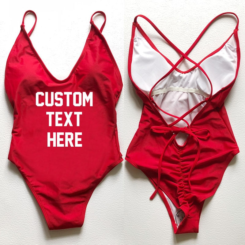 CUSTOM New One Piece Swimsuit Bikini Plus Size