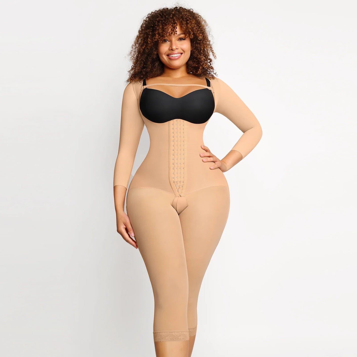 Women Long Sleeve Corset Waist Trainer Body Shaper Tummy Control Shapewear Bodysuit Slimming Girdle