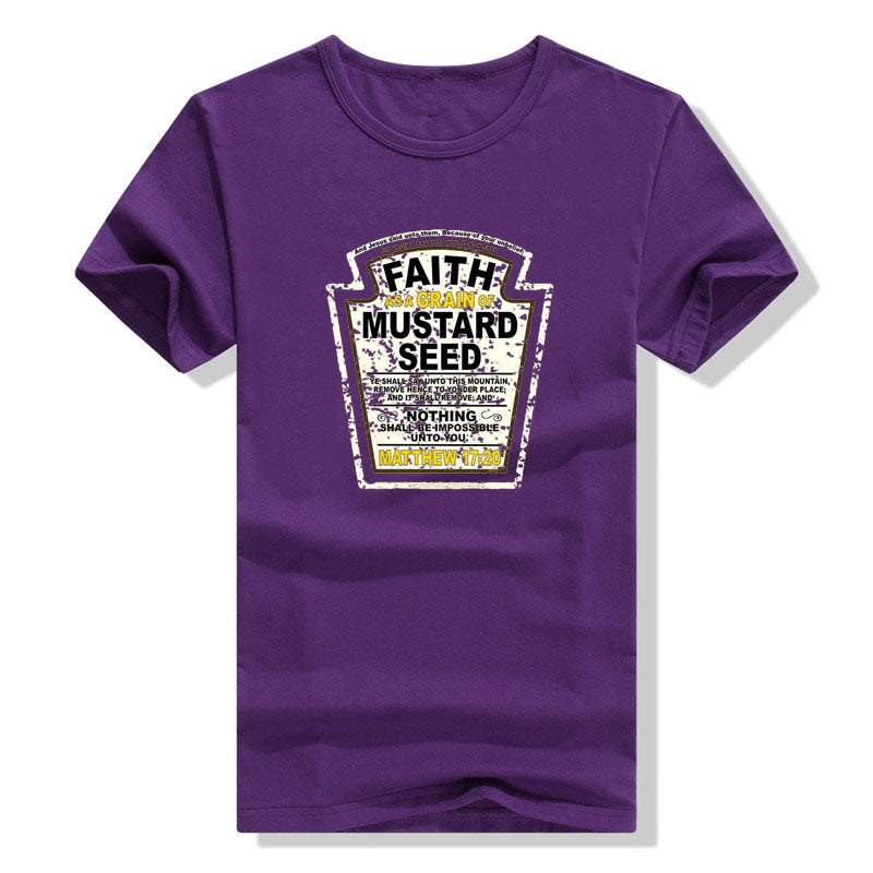 Faith As A Grain of Mustard Seed Christian T-Shirt