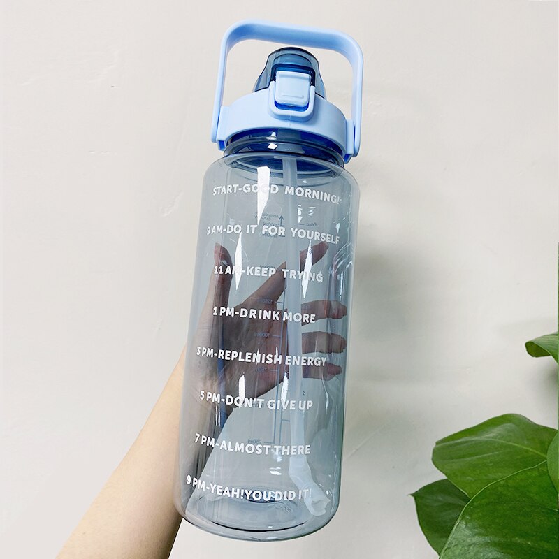 Water Bottle With Bounce Cover Time Scale