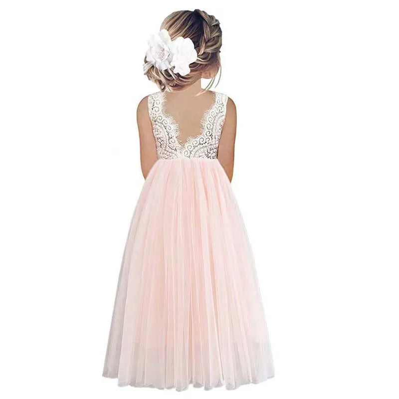 Flower Girl Dress Baby Kids Summer Princess Party Lace Wedding Birthda Top Super Deals Flower Girl Dress Baby Kids Summer Princess Party Lace Wedding Birthda Top Super Deals