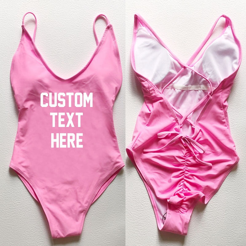 CUSTOM New One Piece Swimsuit Bikini Plus Size