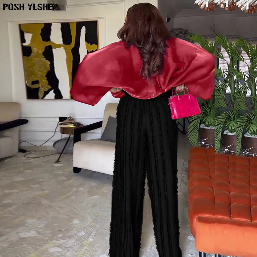 Two 2 Piece Pant Sets Women Summer Outfit Clothes African Dresses for Women 2024 Sexys New in Matching Set Dames Africa Clothing