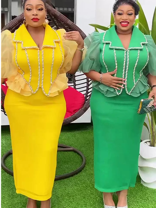 Tops And Skirts Suits Plus Size Dresses