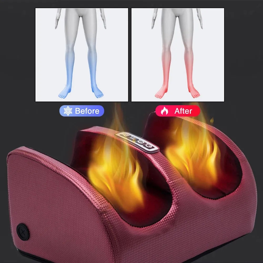 Electric Foot Massager Heating Shiatsu Kneading Relaxation Pain Relief Foot Spa Machines