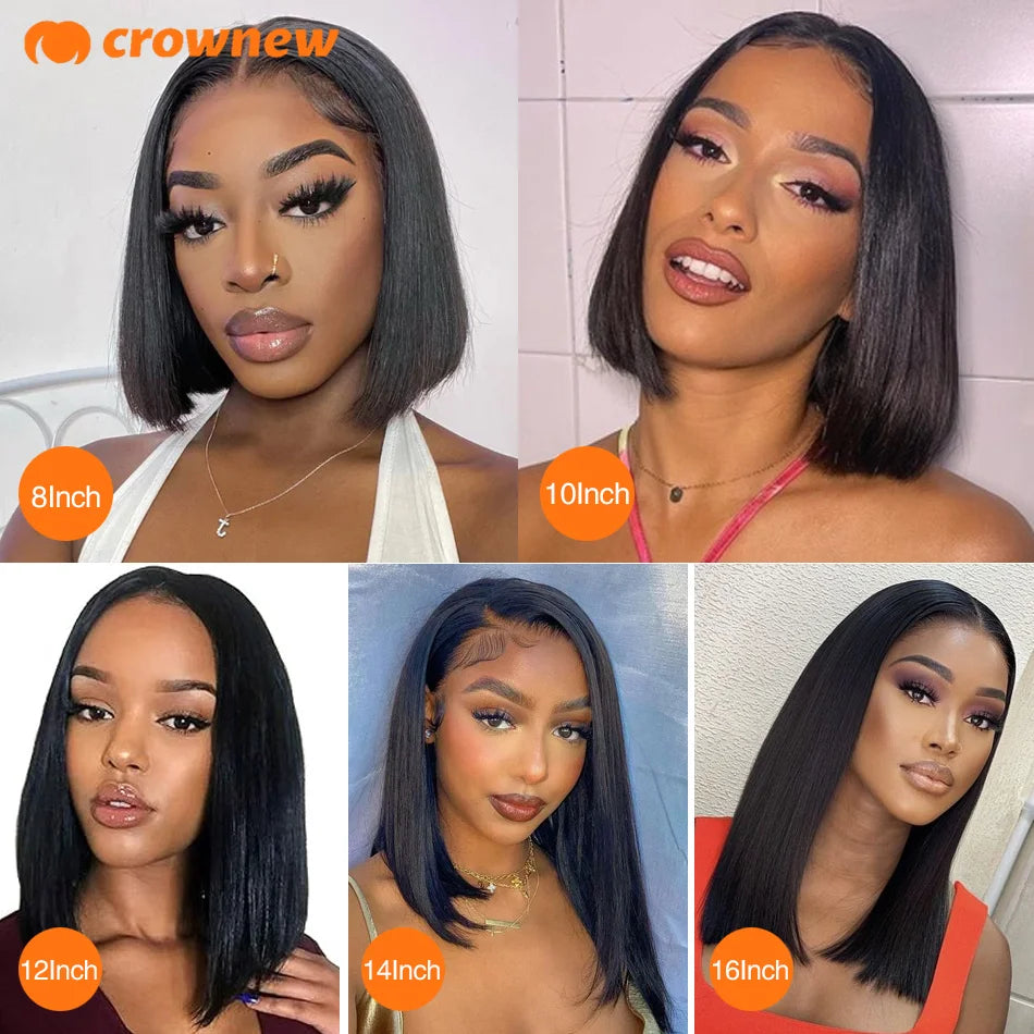 Bob Wig Lace Front Human Hair Wigs Straight Lace Human Hair 13x4