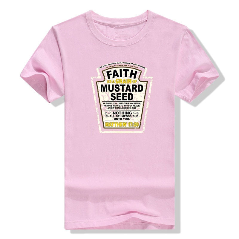 Faith As A Grain of Mustard Seed Christian T-Shirt