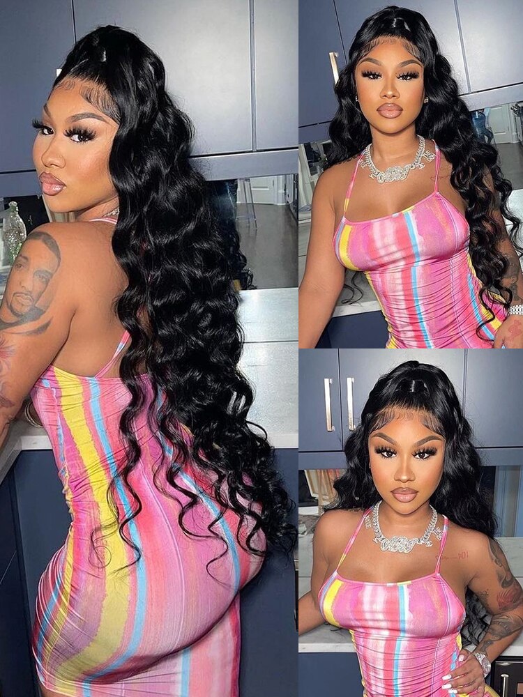 High Density Loose Natural Wave Lace Front Human Hair Wigs