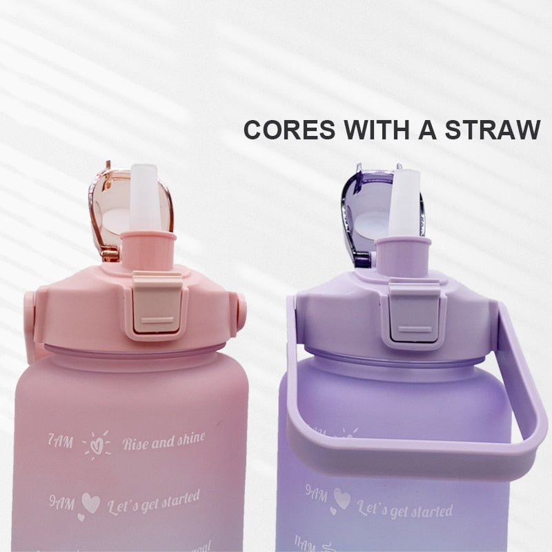 Water Bottle With Bounce Cover Time Scale