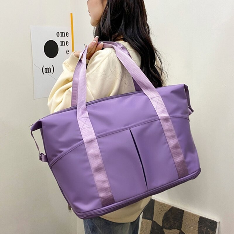 Women Travel Duffel Bag Large Expandable Weekender Carry-on Tote Gym Workout Bag Overnight Bag Mommy Hospital Bag